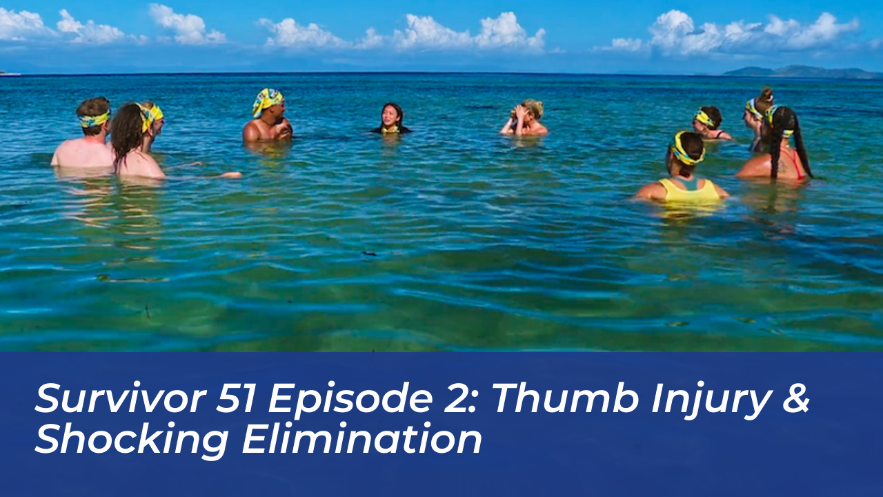survivor 51 episode 2 thumb injury shocking elimination QFJt