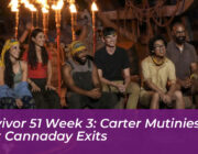 survivor 51 week 3 carter mutinies patt cannaday exits XCUD