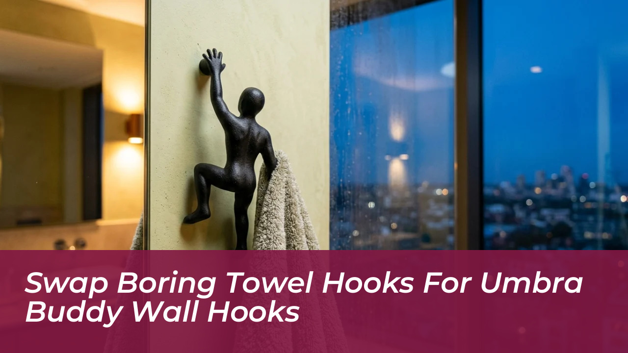swap boring towel hooks for umbra buddy wall hooks QbJJ