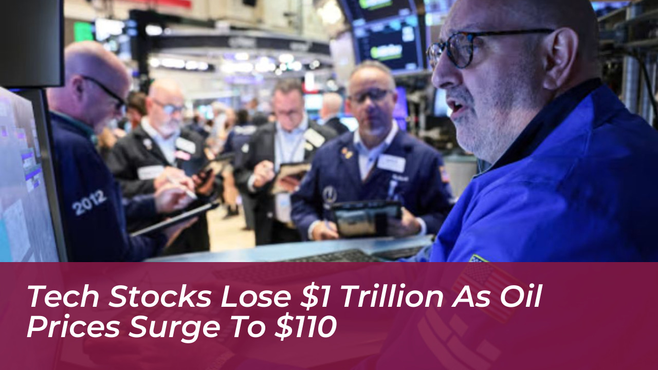 tech stocks lose 1 trillion as oil prices surge to 110