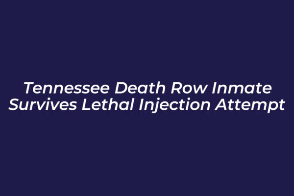 tennessee death row inmate survives lethal injection attempt mbt9