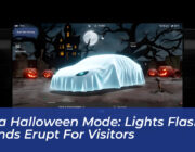 tesla halloween mode lights flash sounds erupt for visitors 1Ru3