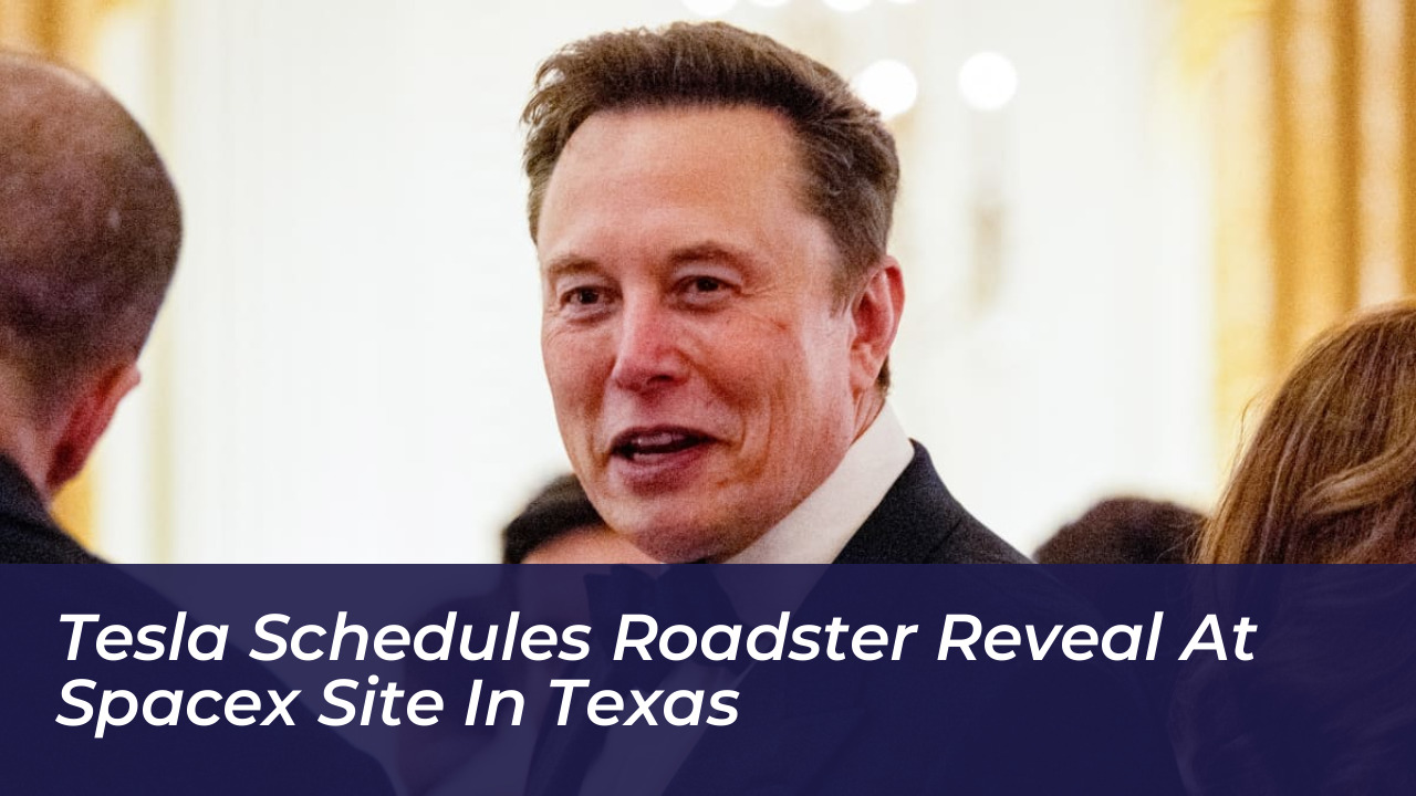 tesla schedules roadster reveal at spacex site in texas j7Aa