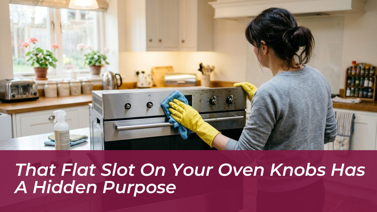 that flat slot on your oven knobs has a hidden purpose 3oVa