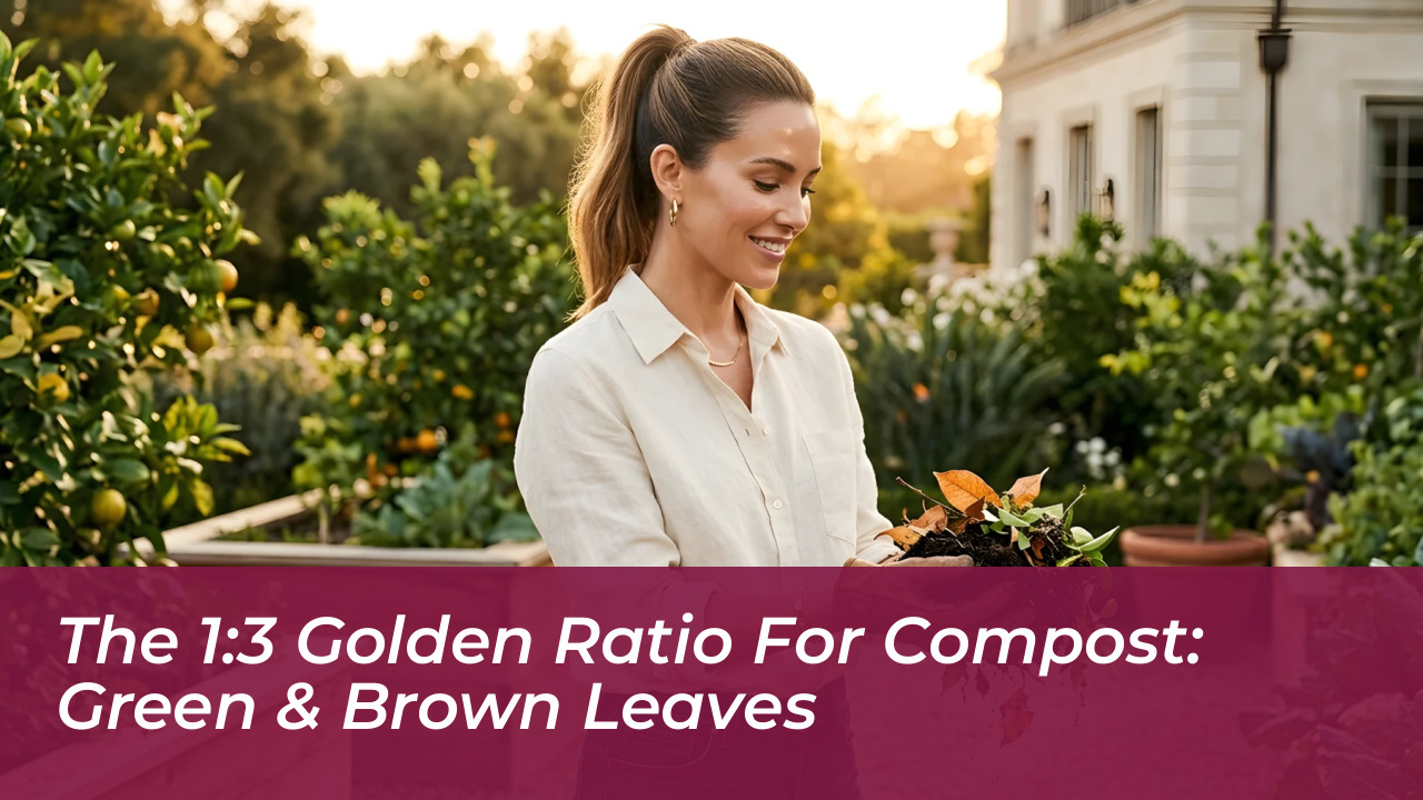 the 13 golden ratio for compost green brown leaves U0QG