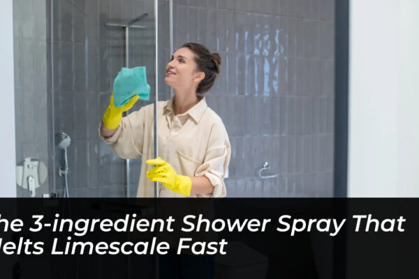 the 3 ingredient shower spray that melts limescale fast sEhg