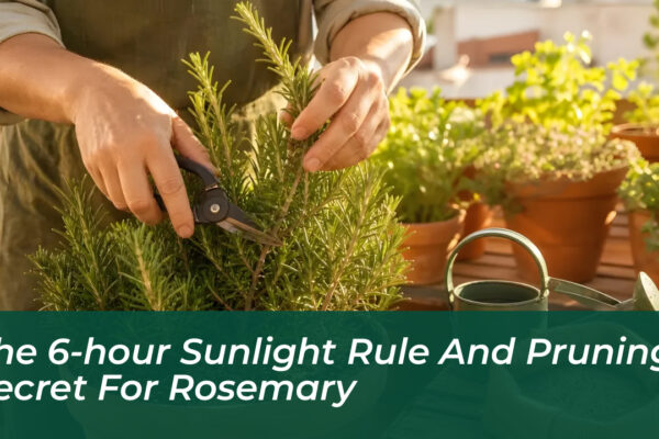 the 6 hour sunlight rule and pruning secret for rosemary drEu