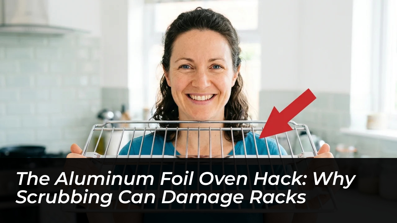 the aluminum foil oven hack why scrubbing can damage racks BWGk
