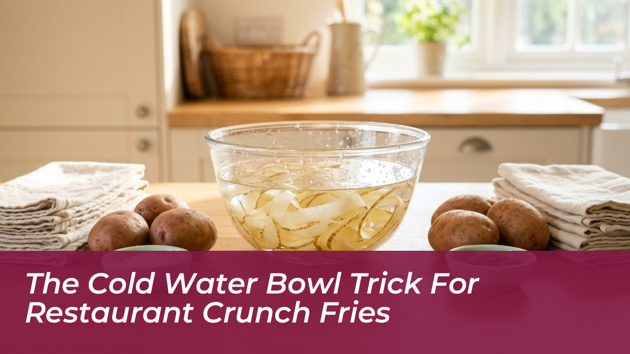 the cold water bowl trick for restaurant crunch fries 7fVX
