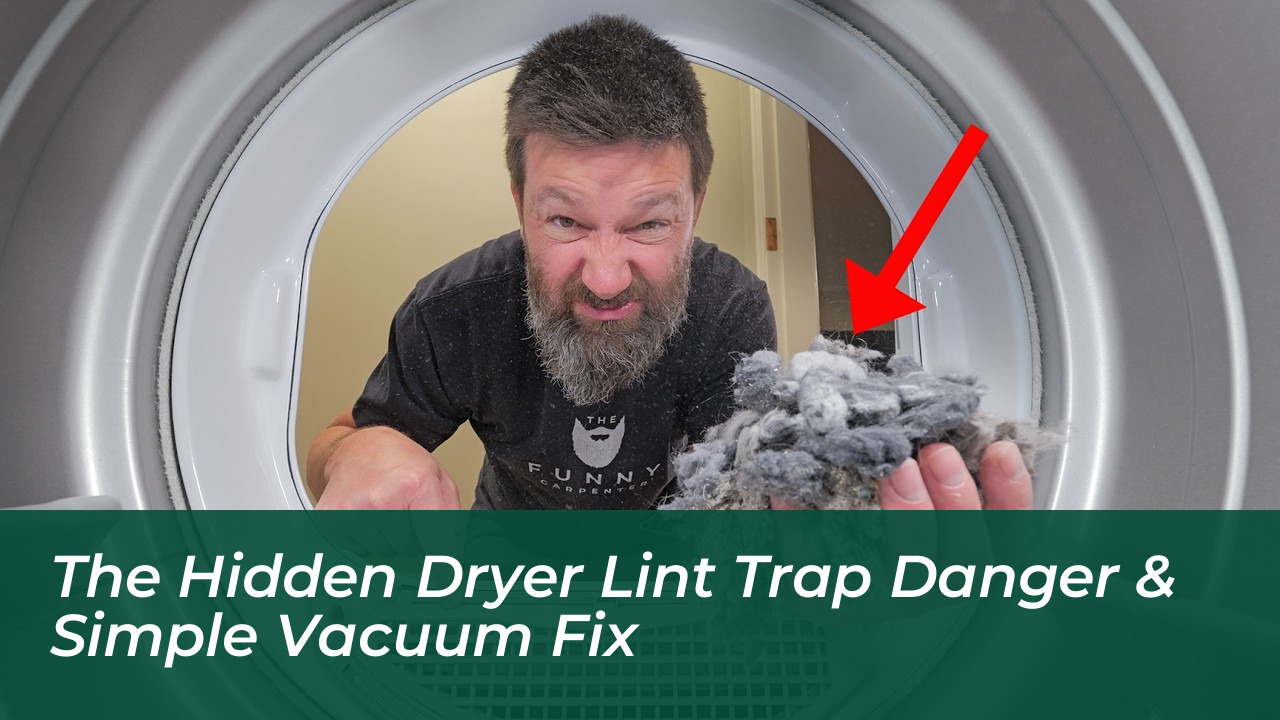 the hidden dryer lint trap danger simple vacuum fix 3rzf