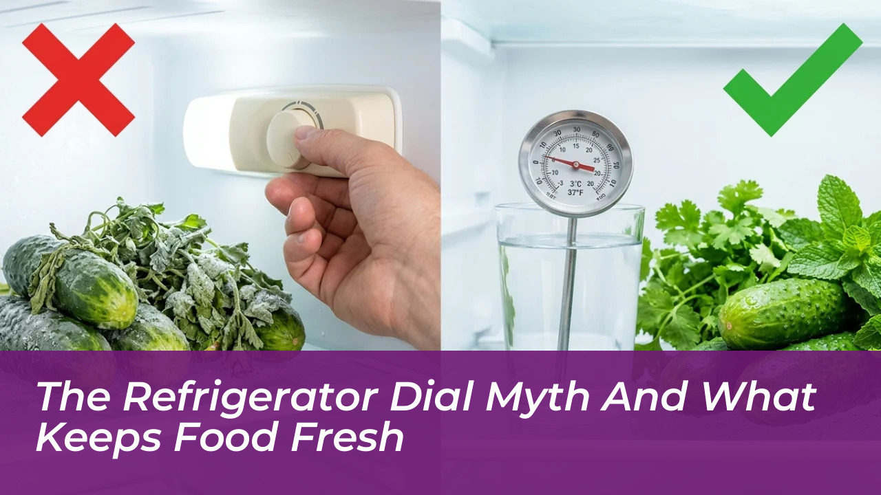 the refrigerator dial myth and what keeps food fresh