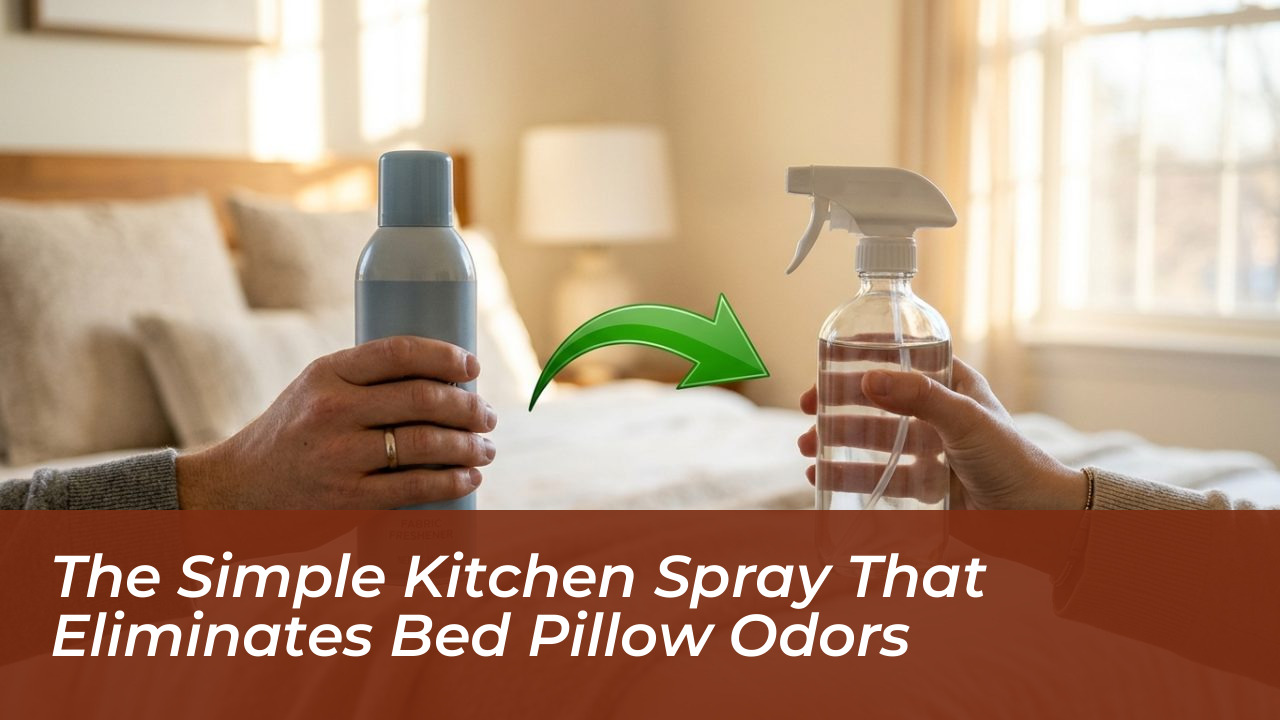 the simple kitchen spray that eliminates bed pillow odors JyAC