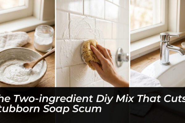 the two ingredient diy mix that cuts stubborn soap scum BOSa