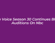 the voice season 30 continues blind auditions on nbc Z3yg