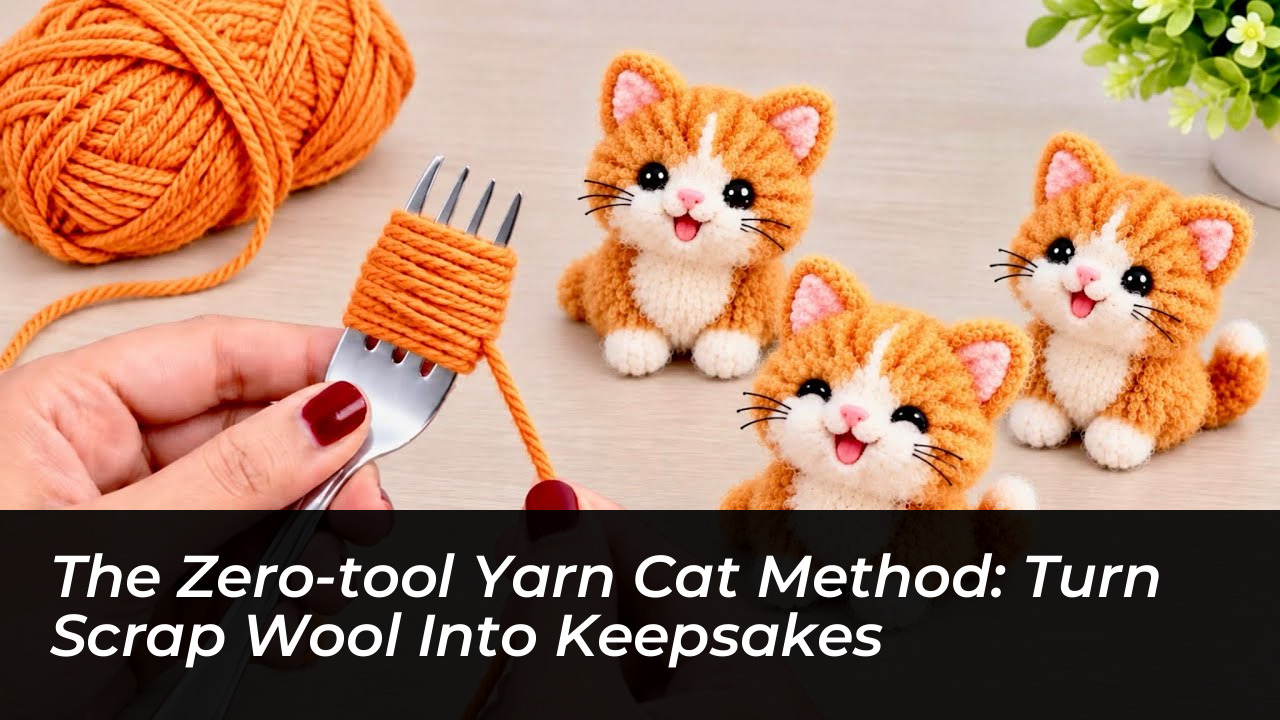 the zero tool yarn cat method turn scrap wool into keepsakes NJKV