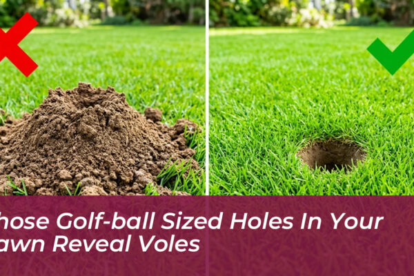 those golf ball sized holes in your lawn reveal voles GyzT