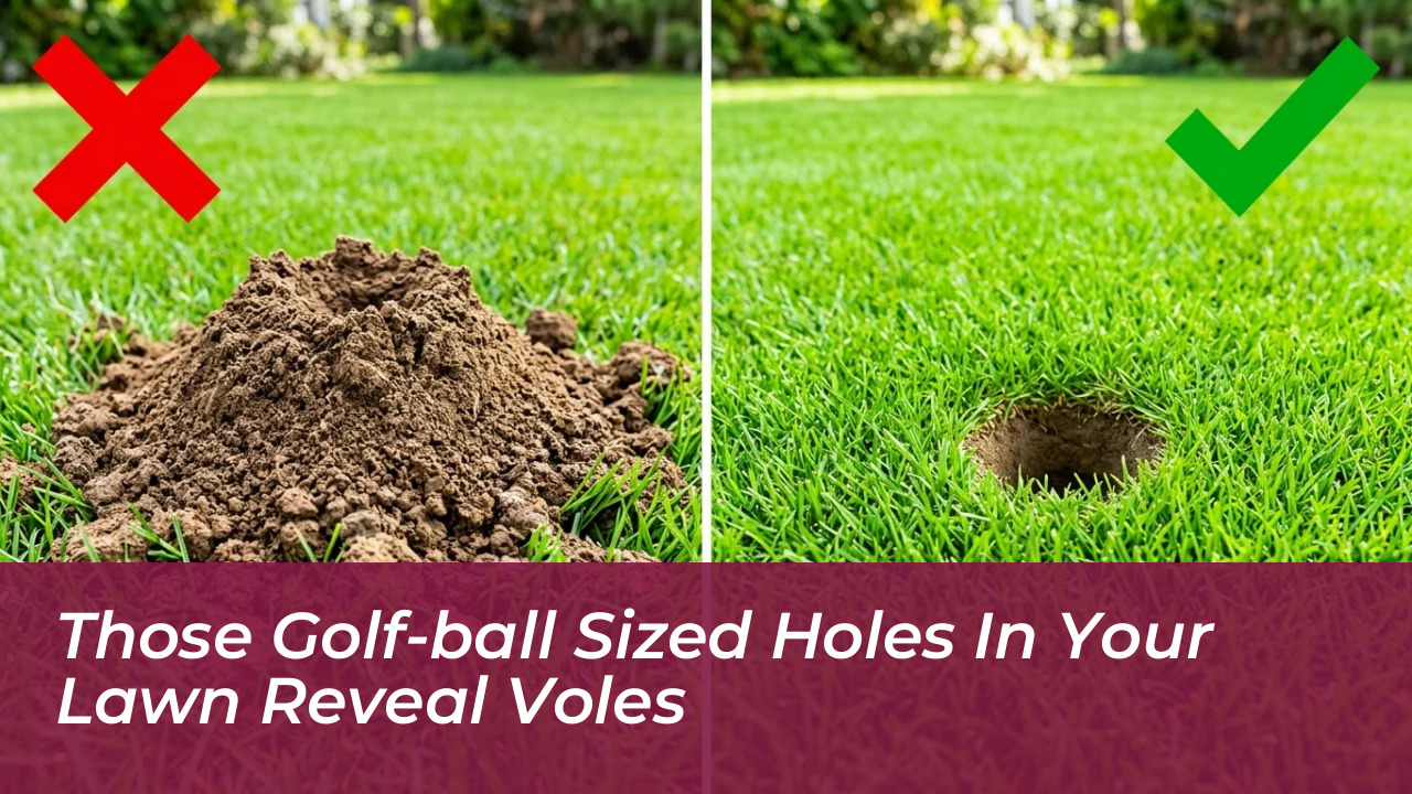 those golf ball sized holes in your lawn reveal voles GyzT