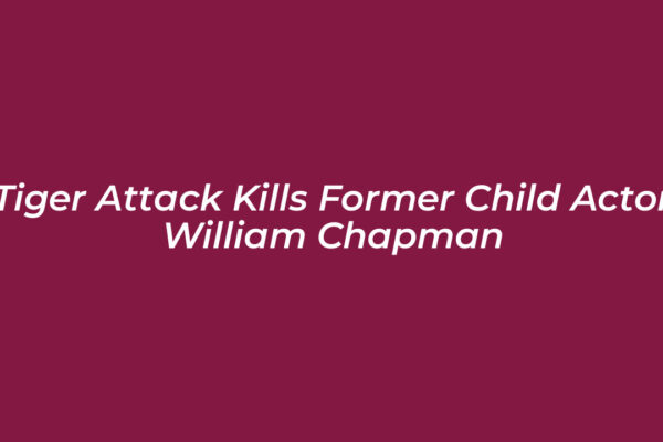 tiger attack kills former child actor william chapman pe00