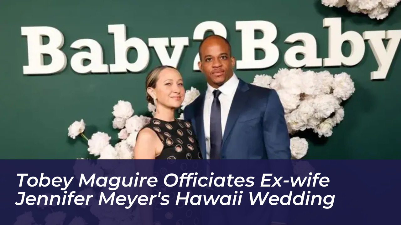 tobey maguire officiates ex wife jennifer meyers hawaii wedding k5ND