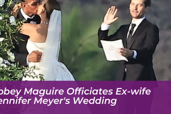 tobey maguire officiates ex wife jennifer meyers wedding UxlG