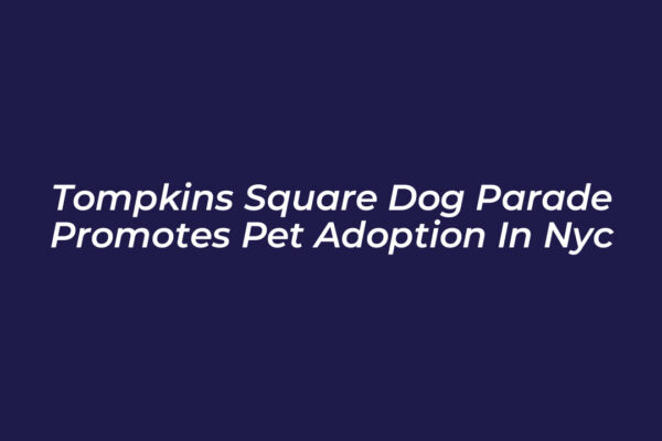 tompkins square dog parade promotes pet adoption in nyc birt