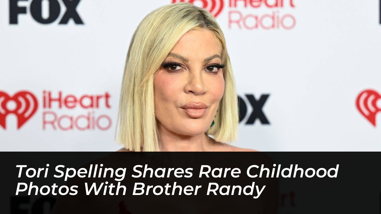 tori spelling shares rare childhood photos with brother randy qSUr