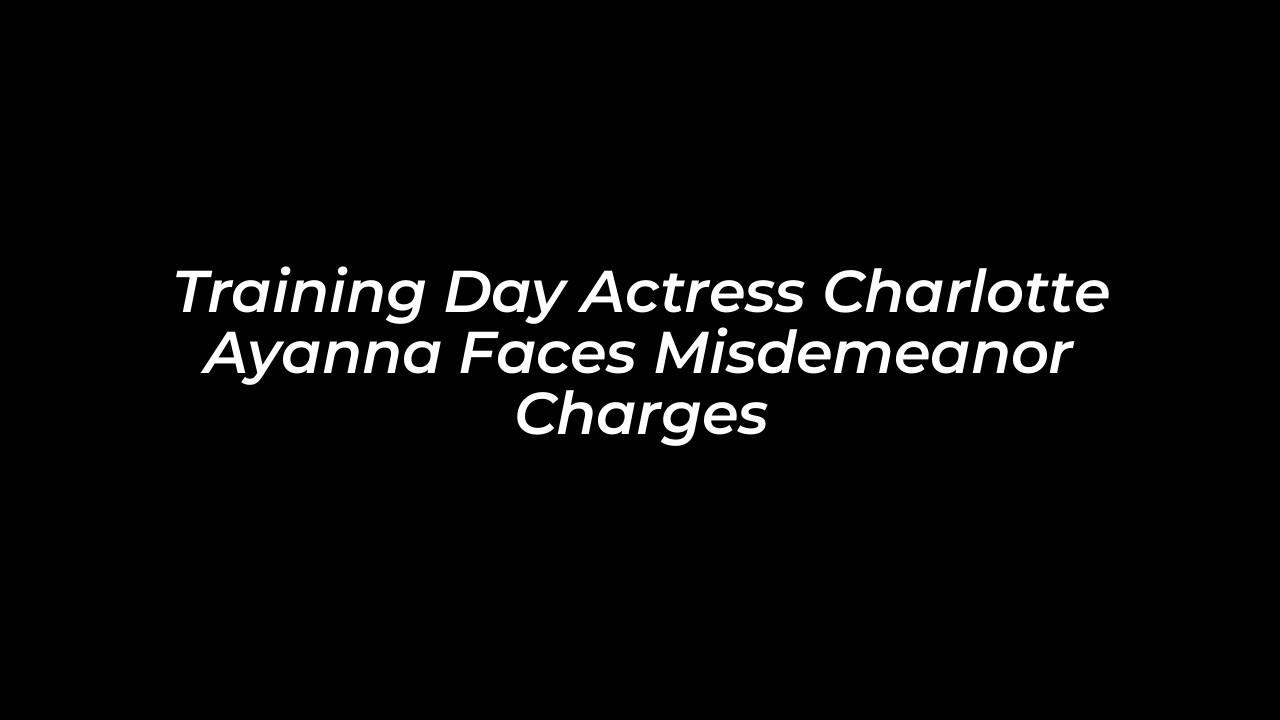 training day actress charlotte ayanna faces misdemeanor charges hpoO
