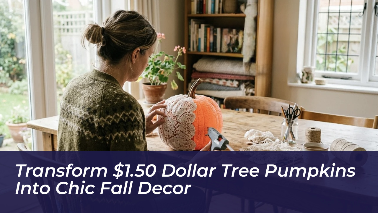transform 1 50 dollar tree pumpkins into chic fall decor aOJK