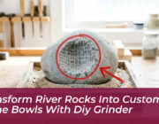 transform river rocks into custom stone bowls with diy grinder SmZA