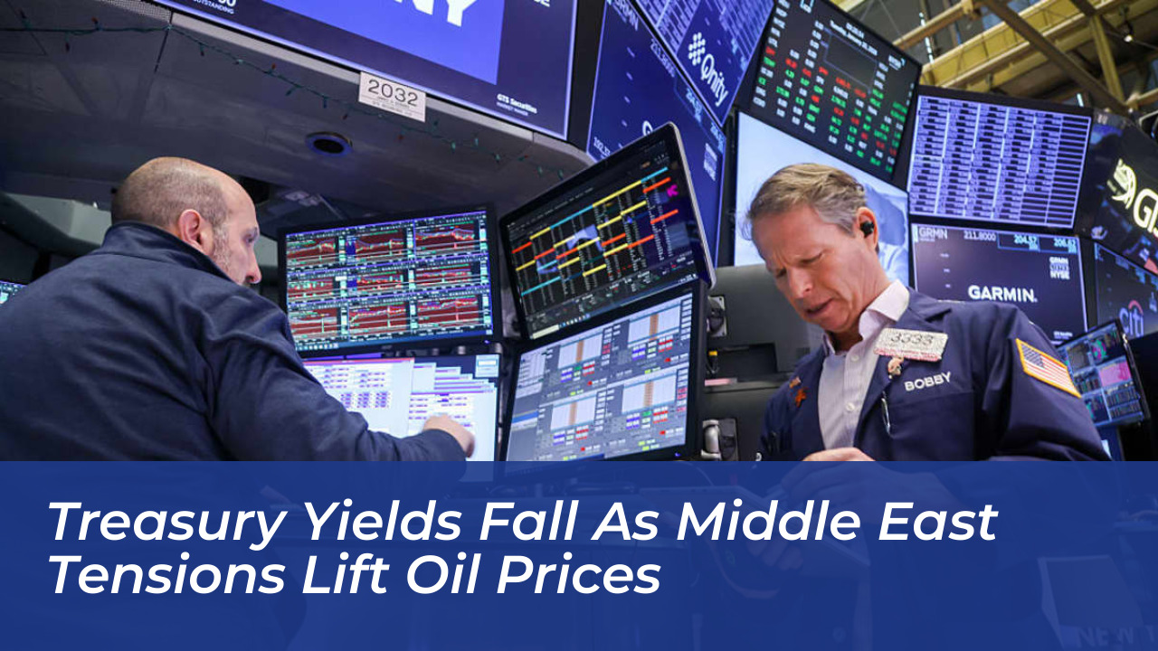 treasury yields fall as middle east tensions lift oil prices A4ps
