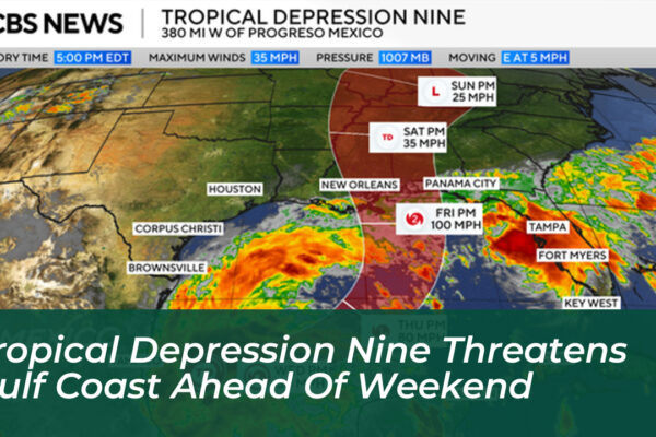 tropical depression nine threatens gulf coast ahead of weekend Fg7i