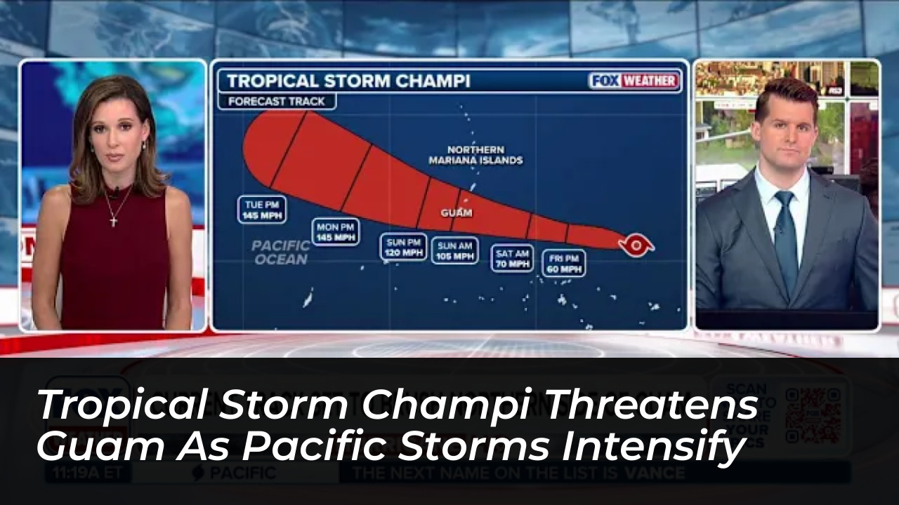 tropical storm champi threatens guam as pacific storms intensify