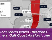 tropical storm isaias threatens northern gulf coast as hurricane f4cN