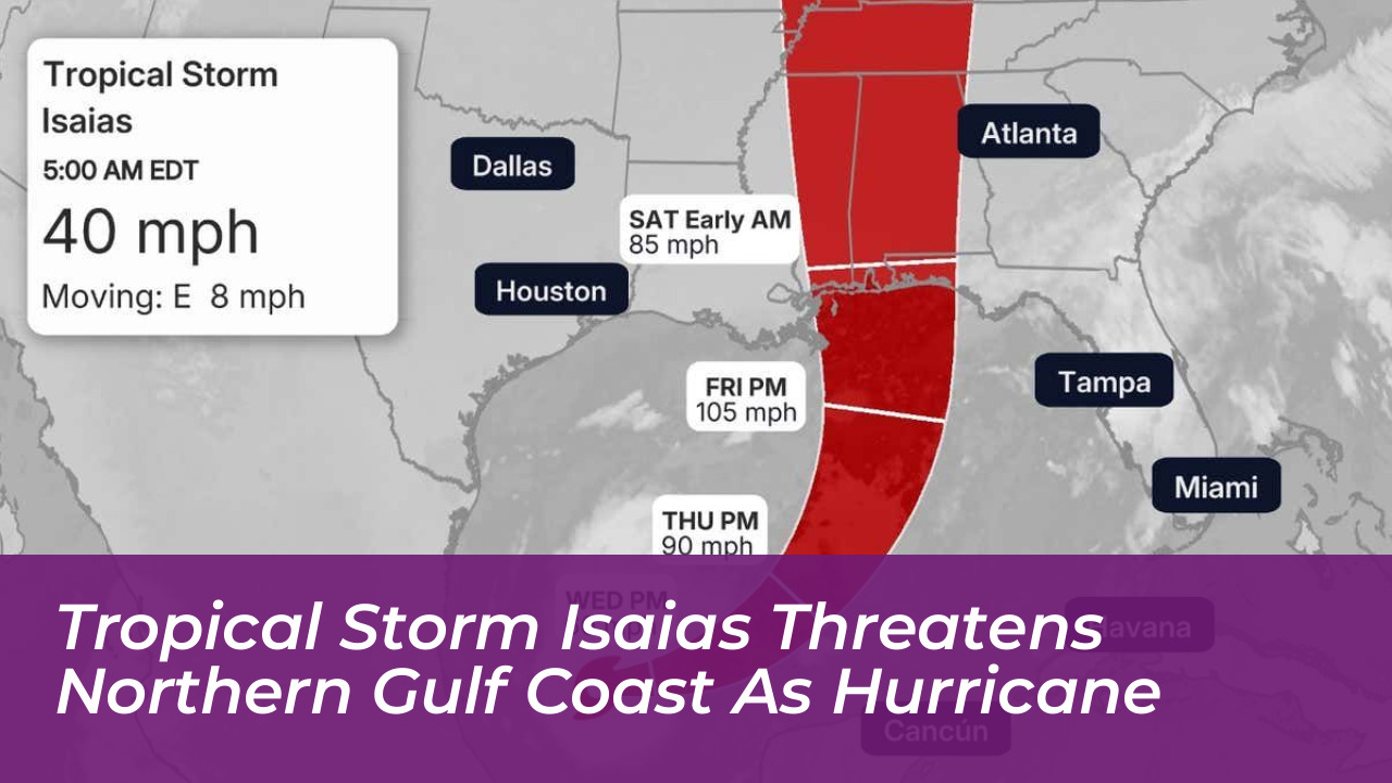 tropical storm isaias threatens northern gulf coast as hurricane f4cN
