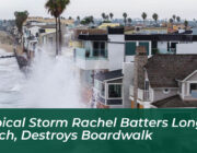 tropical storm rachel batters long beach destroys boardwalk zjdn