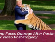 trump faces outrage after posting ai tiger video post tragedy 47Lx