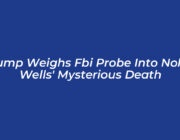 trump weighs fbi probe into nolan wells mysterious death 1KYT
