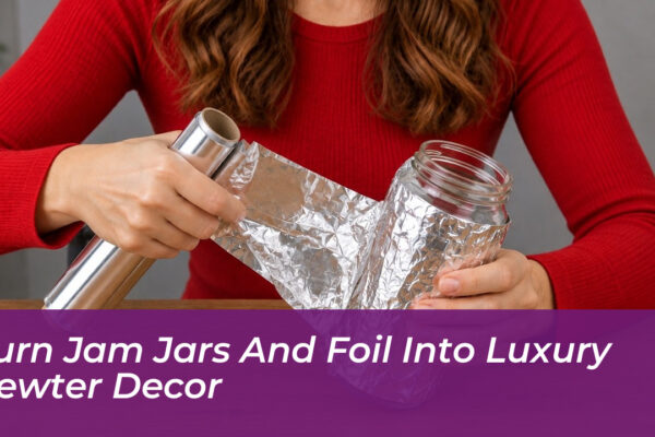 turn jam jars and foil into luxury pewter decor 57il