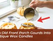 turn old front porch gourds into boutique wax candles uXRg