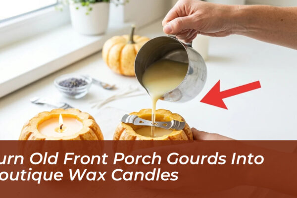 turn old front porch gourds into boutique wax candles uXRg