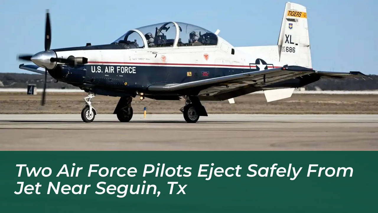two air force pilots eject safely from jet near seguin tx dd4t