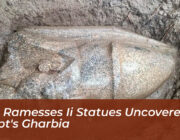 two ramesses ii statues uncovered in egypts gharbia irhI