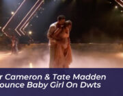 tyler cameron tate madden announce baby girl on dwts BXBf