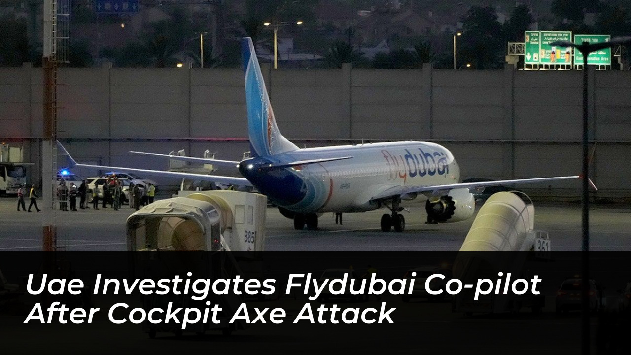 uae investigates flydubai co pilot after cockpit axe attack MBPX