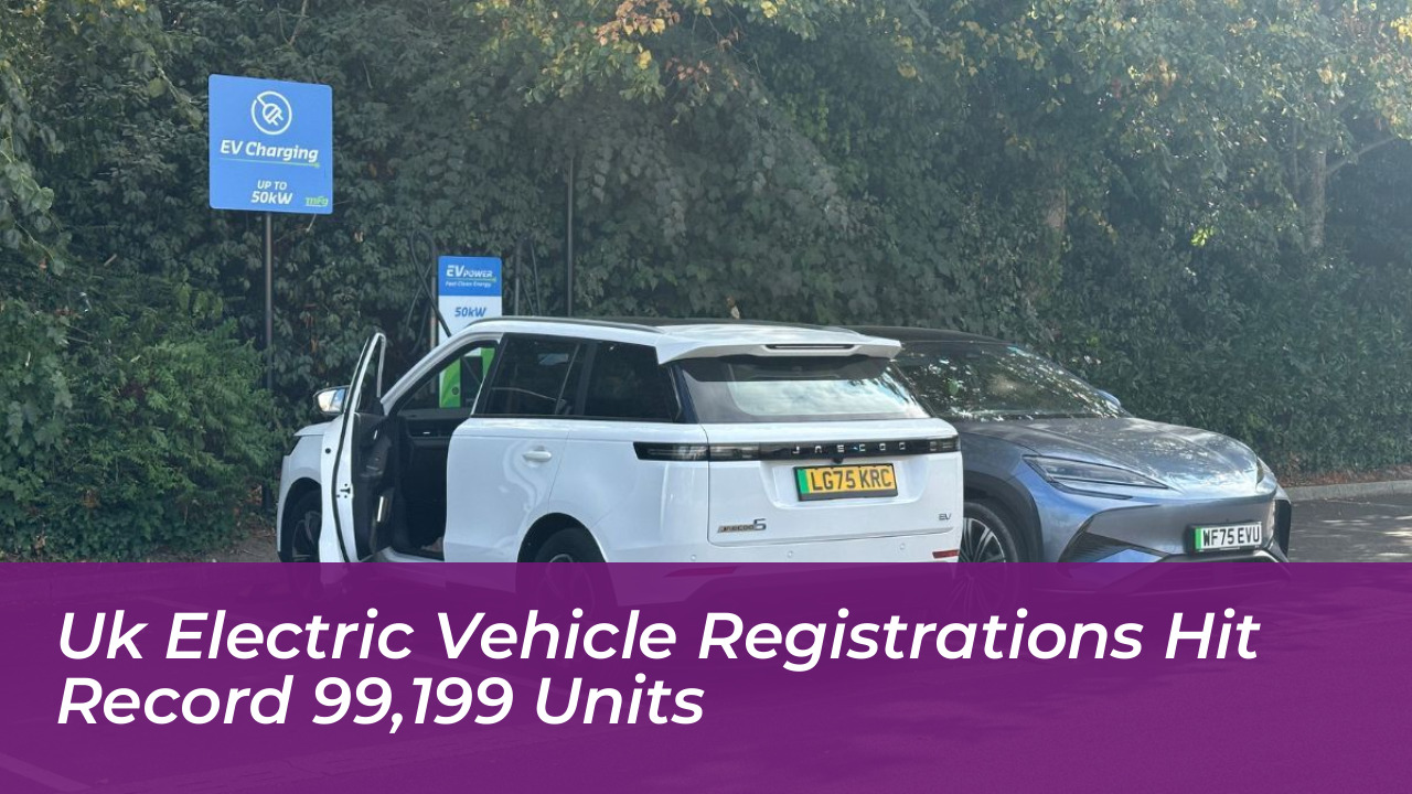 uk electric vehicle registrations hit record 99199 units
