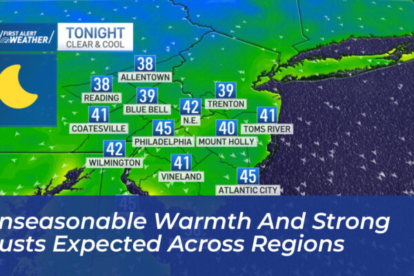 unseasonable warmth and strong gusts expected across regions 7PXi