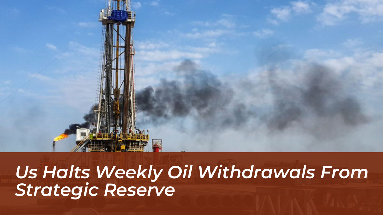 us halts weekly oil withdrawals from strategic reserve I15G