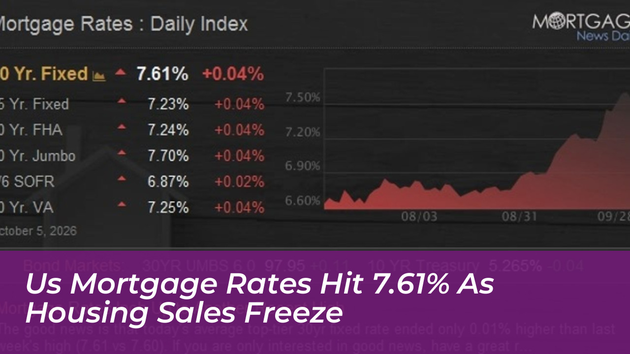 us mortgage rates hit 7 61 as housing sales freeze hydJ