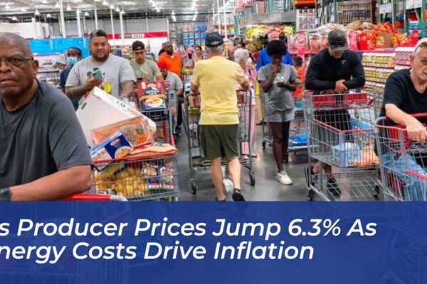 us producer prices jump 6 3 as energy costs drive inflation N3WZ