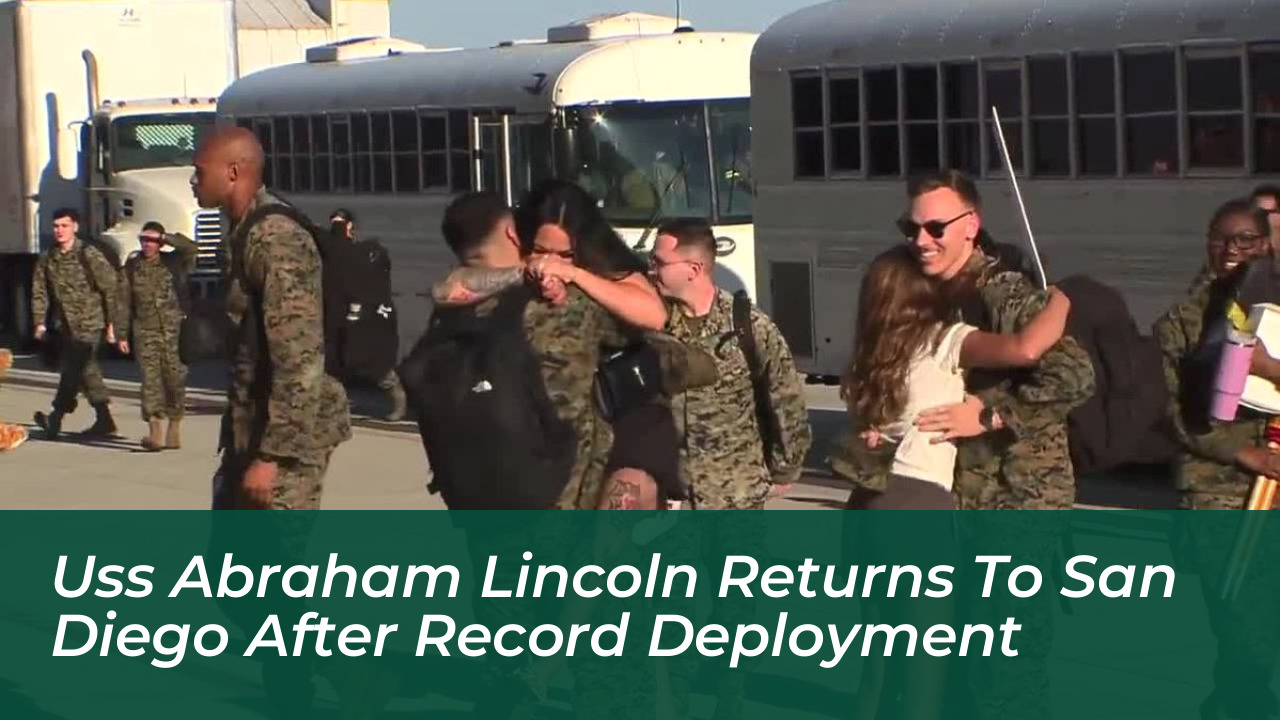 uss abraham lincoln returns to san diego after record deployment DIOo